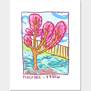 Deluxe Peach Tree Posters and Art